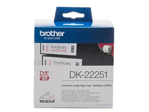 Brother Continuous label 22225 white