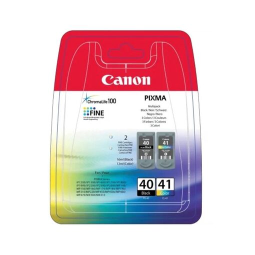 Canon Ink Cart. PG-40/CL-41 Multipack blistered (0615B036) (0615B043) für MF210/220//MP150/160/170/180/ 180/450//iP1600/1700/1800/ 2200//JX200/500 black/colour