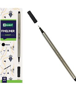 Finliner pen D407 artist Sort