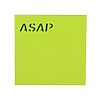 Sticky notes 75x75mm ASAP green