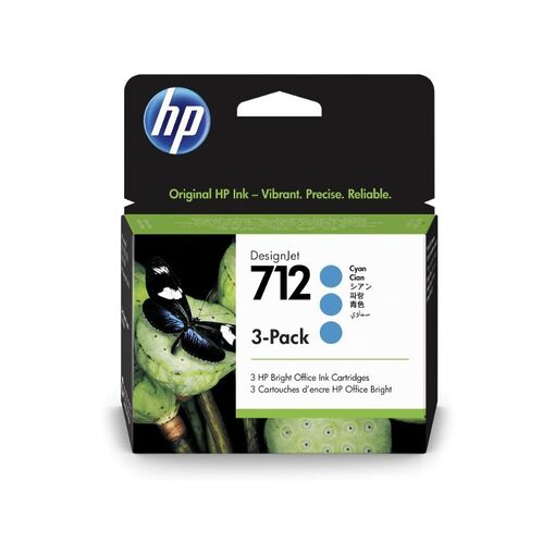 HP Ink Cartridge 3ED77A No. 712 3xcyan