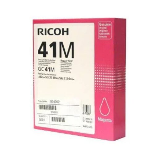 Ricoh Gel Cartridge 405763 standard capacity GC41 magenta