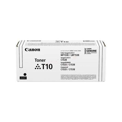 Canon Toner Cart. T10 for i-SENSYS XC 1500/1530/1533 /1538 / IR C 1500/1530/1533/1538 / imageRUNNER C1500 black (4566C001) High Capacity