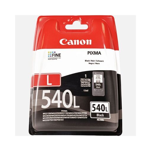 Canon Ink Cart. PG-540L für  MG2150/MG2250/MG3150/MG3250/ MG4250/MX375/MX435/MX515 black (5224B010)