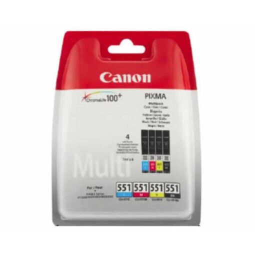 Canon Ink Cart. CLI-551 C/M/Y/BK Multipack blistered (6509B009)