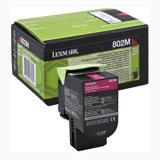 Lexmark Return Print Cart. 80C20M0 für CX310dn/n/CX410e/ de/dte/CX510de/dhe/dthe magenta