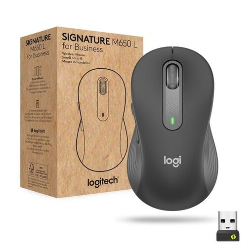 Logitech Wireless Mouse M650 L Graphite (910-006236)
