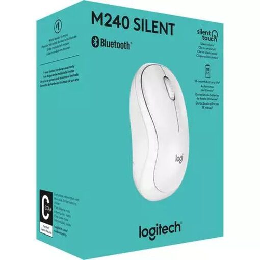 Logitech M240 Silent Mouse white 910-007120