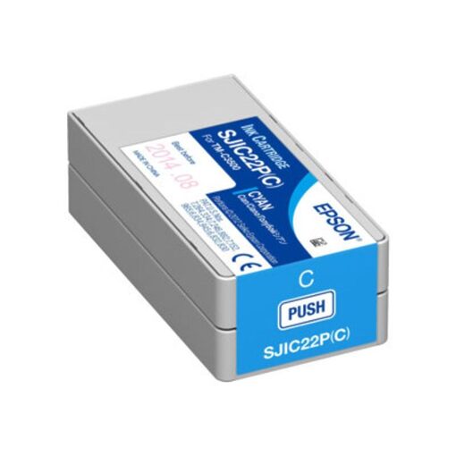 Epson Ink Cart. SJIC22P(C) - Cyan Original - Tintenpatrone (C33S020602)