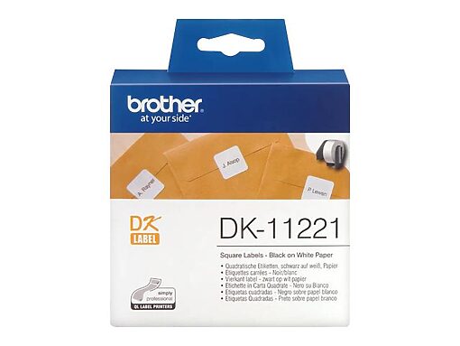 Brother Mehrzweck-Etiketten quadratisch DK-11221 (23x23mm)(1000Stk.)