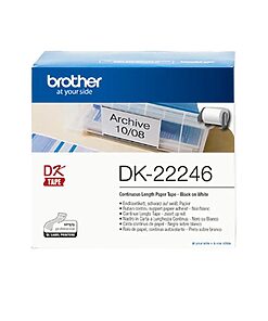 Brother Endlosetiketten DK-22246 für QL-550/500/560VP/ 580N/650TD/700/710W/720NW/800/ 810W/820NWB/1050/1050N/1060N/ 1100/1110NWB (103mm)