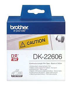 Brother Endlosetiketten DK-22606 yellow (62mm)