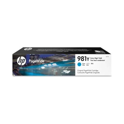 HP Ink Cart. L0R13A No.981Y für Pagewide Enterprise Color 556dn/556xh cyan extra high capacity