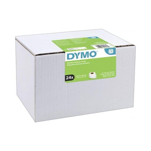 Dymo LabelWriter address labels big pack 13187 (24 x 260 labels) white permanent (36mm x 89mm)