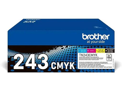 Brother Toner Multipack TN-243CMYK für DCP-L3510CDW/-L3550CDW/ HL-L3210CW/-L3230CDW/-L3270CDW/ MFC-L3710CW/-L3730CDN/ -L3750CDW/-L3770CDW