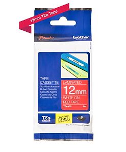 Brother P-touch TZE435 red/white (8m x 12mm)