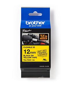 Brother P-touch TZE-FX631 yellow/black (8m x 12mm)