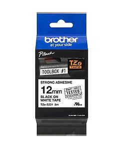 Brother P-touch TZE-S231 white/black (8m x 12mm)