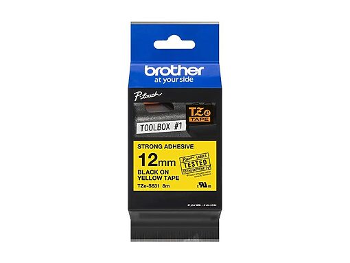 Brother P-touch TZE-S631 yellow/black (8m x 12mm)