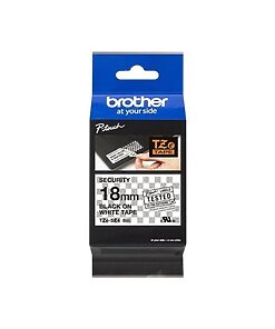 Brother P-touch TZESE4 white/black (8m x 18mm)