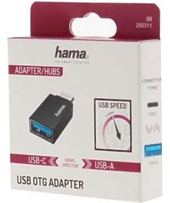 Hama Adapter 00200311 / USB-A to USB-C Black