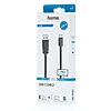 Hama Cable 00200651 / USB-C to USB-A 0.75m Black