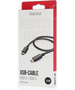 Hama Cable 00201591 / USB-C 1.5m Black