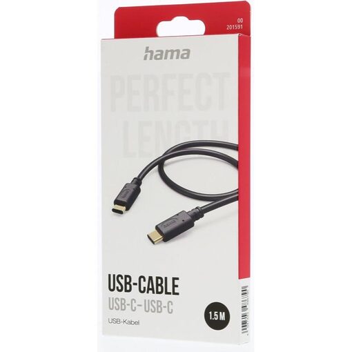 Hama Cable 00201591 / USB-C 1.5m Black