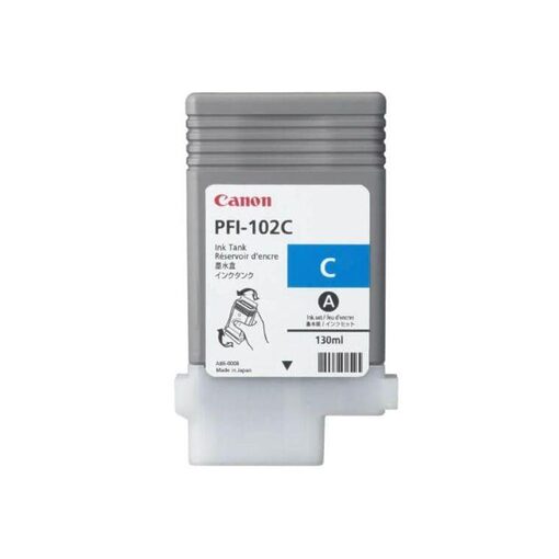 Canon Ink Cart. PFI-102C für IPF 500/600/610/650/655/700/ 710/720/750/755//LP17/LP24 cyan (0896B001)