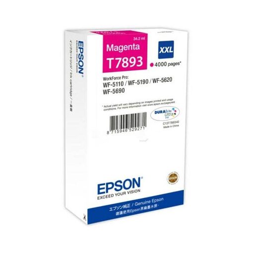 Epson Ink Cart. C13T789340 fürWorkForce Pro WF-4630DWF/ WF-4640DTWF/WF-5110DW/WF-5100/ WF-5190/WF5620DWF/WF-5690DWF magenta XXL