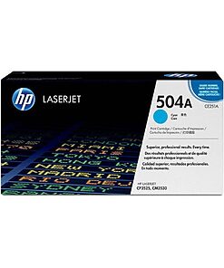 HP Toner-Cartridge standard capacity No. 504A cyan