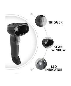 Zebra Barcode-Scanner DS2208 black (DS2208-SR7U2100AZW)