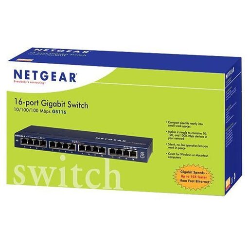 Netgear Switch GS116GE black