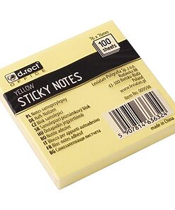 Sticky notes 76x76mm gul