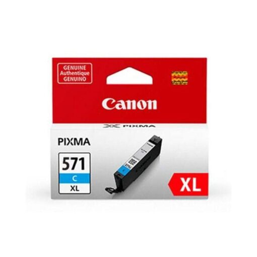 Canon Ink Cart. CLI-571XL C :Pixma MG 5700/5750/5751/5752/ 5753/6800/6850/6851/6852/6853/ 7750/7751/7752/7753/7700/8050/ 8052/6050/6052/6051/5050/5051/ 5052/8050/8051/8052/9055/9051/ 9050/5055/8053/9052/8053 cyan high capacity (0332C001)