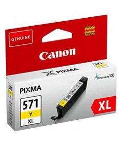 Canon Ink Cart. CLI-571XL Y :Pixma MG 5700/5750/5751/5752/ 5753/6800/6850/6851/6852/6853/ 7750/7751/7752/7753/7700/8050/ 8052/6050/6052/6051/5050/5051/ 5052/8050/8051/8052/9055/9051/ 9050/5055/8053/9052/8053 yellow high capacity (0334C001)