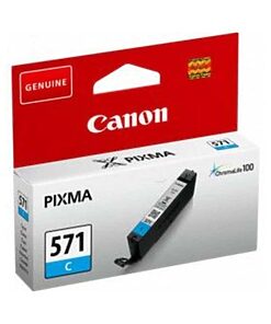 Canon Ink Cart. CLI-571C für Pixma MG5750/5751/5753/6850 6851/6852 cyan (0386C001)