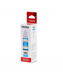 Canon Ink Cart. GI-490C cyan Nachfülltinte für Pixma G1400/G1410/G2400/G2410/ G3400/G4400 (0664C001)