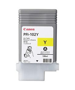 Canon Ink Cart. PFI-102Y für IPF 500/600/610/650/655/700/ 710/720/750/755/LP17/LP24 yellow (0898B001)