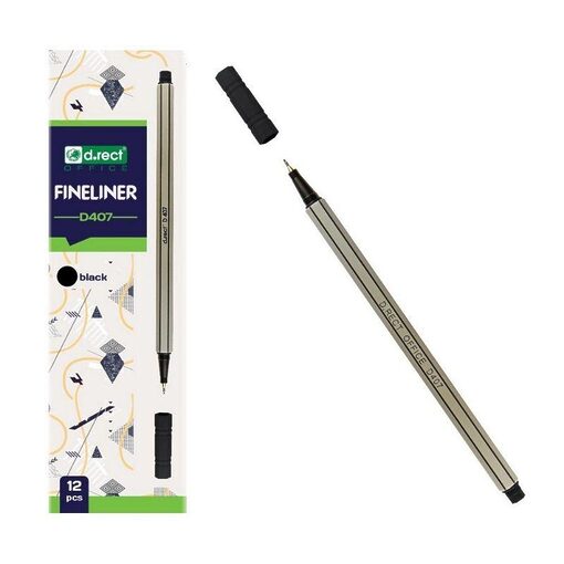 Finliner pen D407 artist Sort