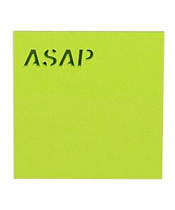 Sticky notes 75x75mm ASAP green