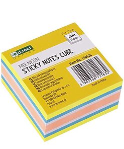 Sticky notes Cube neon mango mix