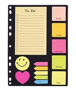 Index og sticky notes kit colorfull