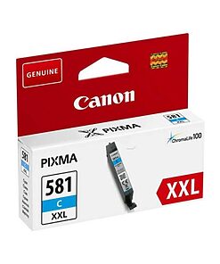 Canon Ink Cart. CLI-581C XXL für PIXMA TR7550/8550/ TS6150/ 6151/8150/8151/8152/9150/9155 cyan extra high capacity (1995C001)