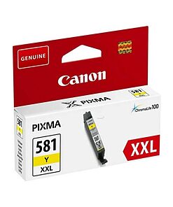 Canon Ink Cart. CLI-581Y XXL für PIXMA TR7550/8550/ TS6150/ 6151/8150/8151/8152/9150/9155 yellow extra high capacity (1997C001)