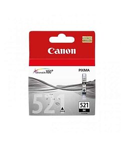 Canon Ink Cart. CLI-521BK für iP3600/iP4600/iP4700/MP540/ MP550/MP620/MP630/MP640/MP980/ MP990/MX860/MX870 photo black (2933B001)