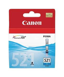 Canon Ink Cart. CLI-521C für iP3600/4600/MP540/620/630/980 cyan (2934B001)