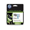 HP Ink Cartridge 3ED77A No. 712 3xcyan