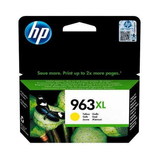 HP Ink Cart. 3JA29AE No. 963XL für Office Jet Pro 9010/9012/ 9014/9015/9016/9019/9020/9022/ 9025 yellow high capacity