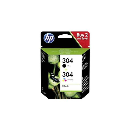 HP Ink Cart. 3JB05AE No. 304 für DJ2620/2630/2632/2633/ 3620/3720/3730/3732/3733/ 3735/5020/5030 Multipack (bk/co)(N9K06AE/N9K05AE)